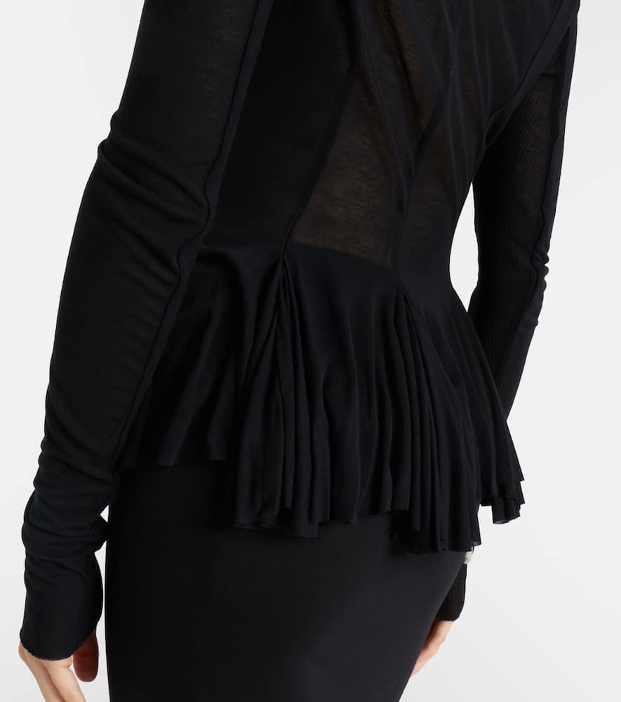 Bow-detail wrap cardigan