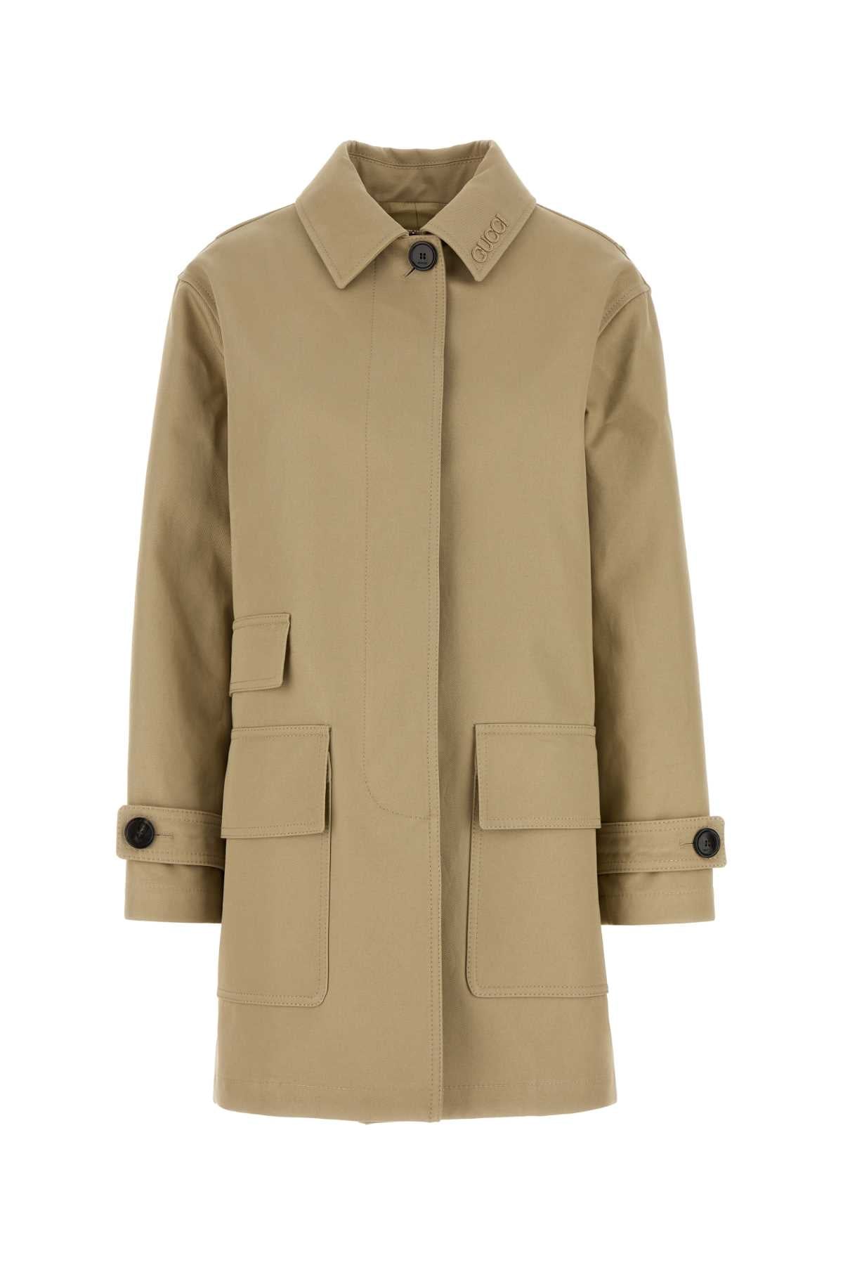 Caban Coat — Beige