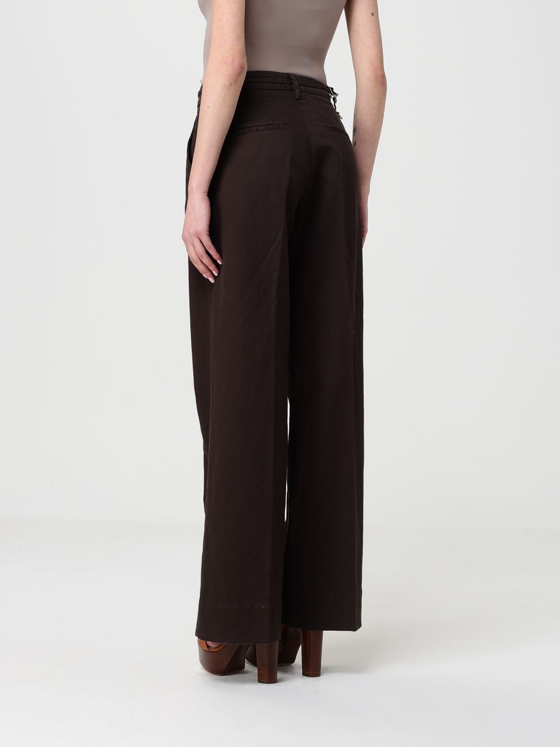 Pants Woman color Brown