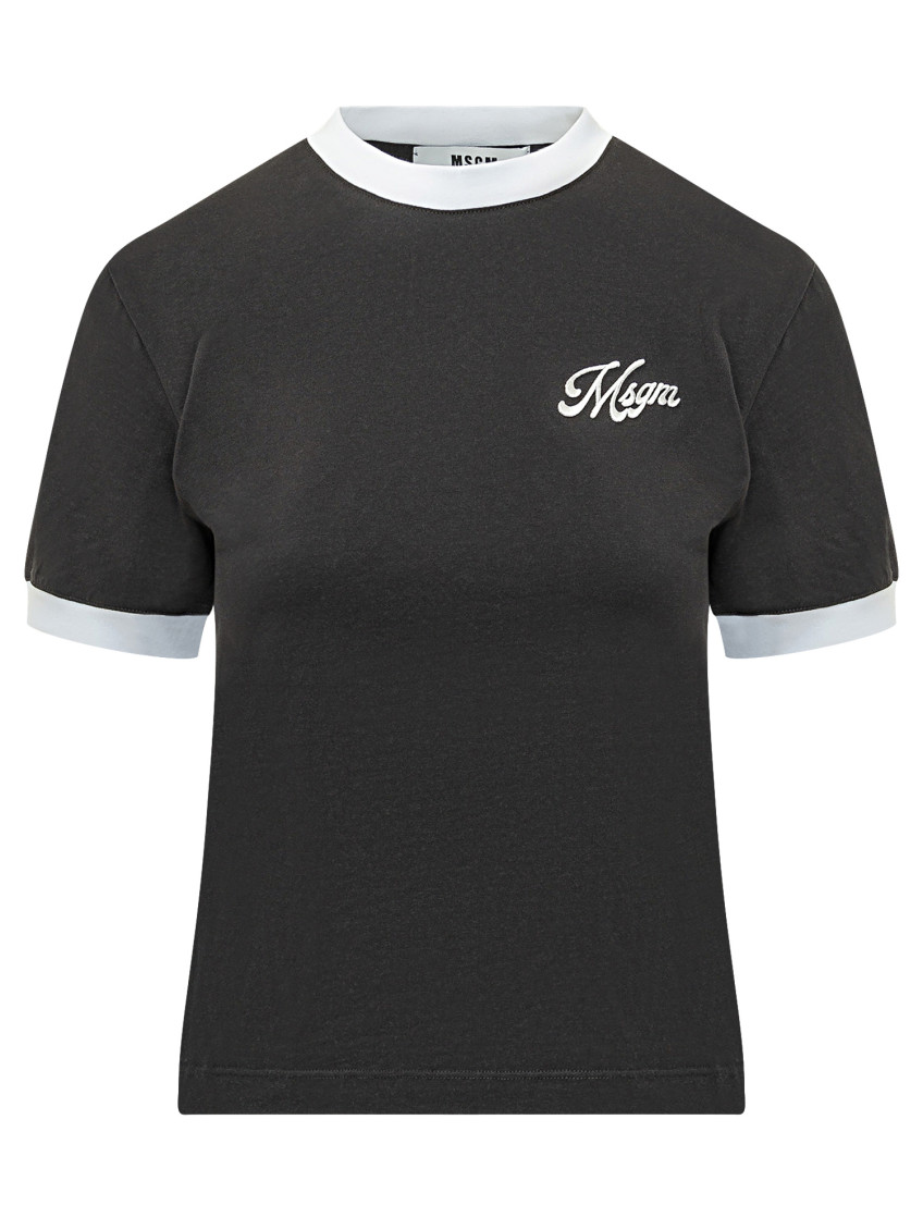 Black Logo Crew Neck T-Shirt