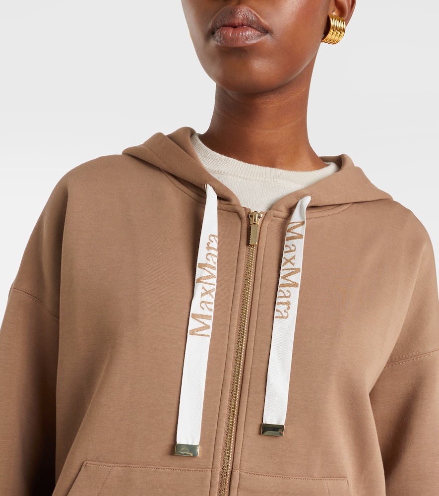 Cotton-blend hoodie
