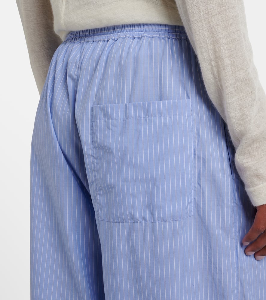 Orien striped cotton wide-leg pants