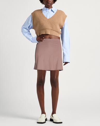 Woman Shorts & Bermuda Shorts Taupe Size L Recycled polyester, Elastane