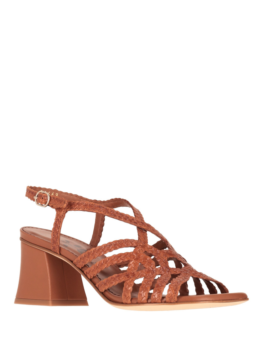 Brown Braided Pumps