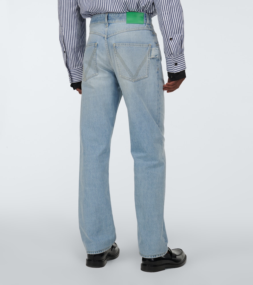 High-rise straight jeans