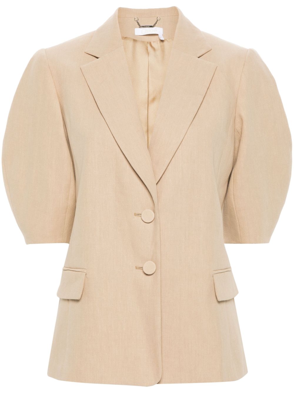 Balloon-sleeve jacket - Neutrals