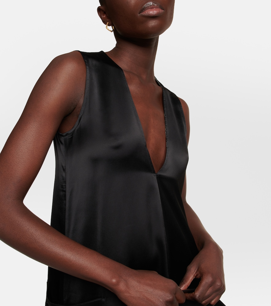 Satin midi dress
