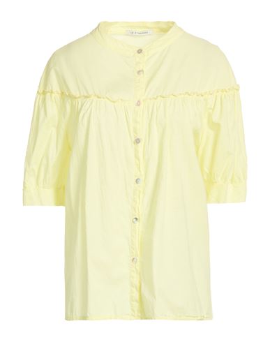 Woman Shirt Pastel yellow Size M Cotton