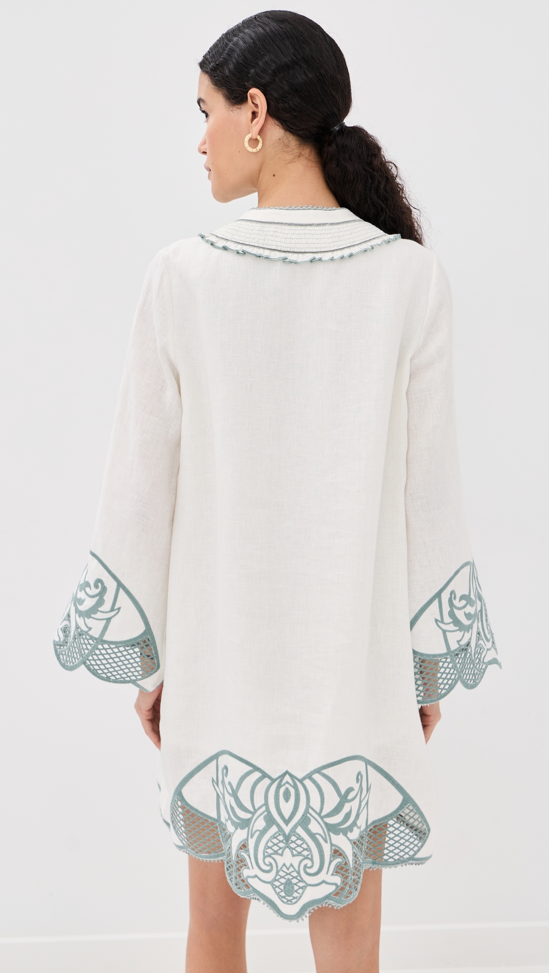 Tess Linen Mini Dress OffWhite