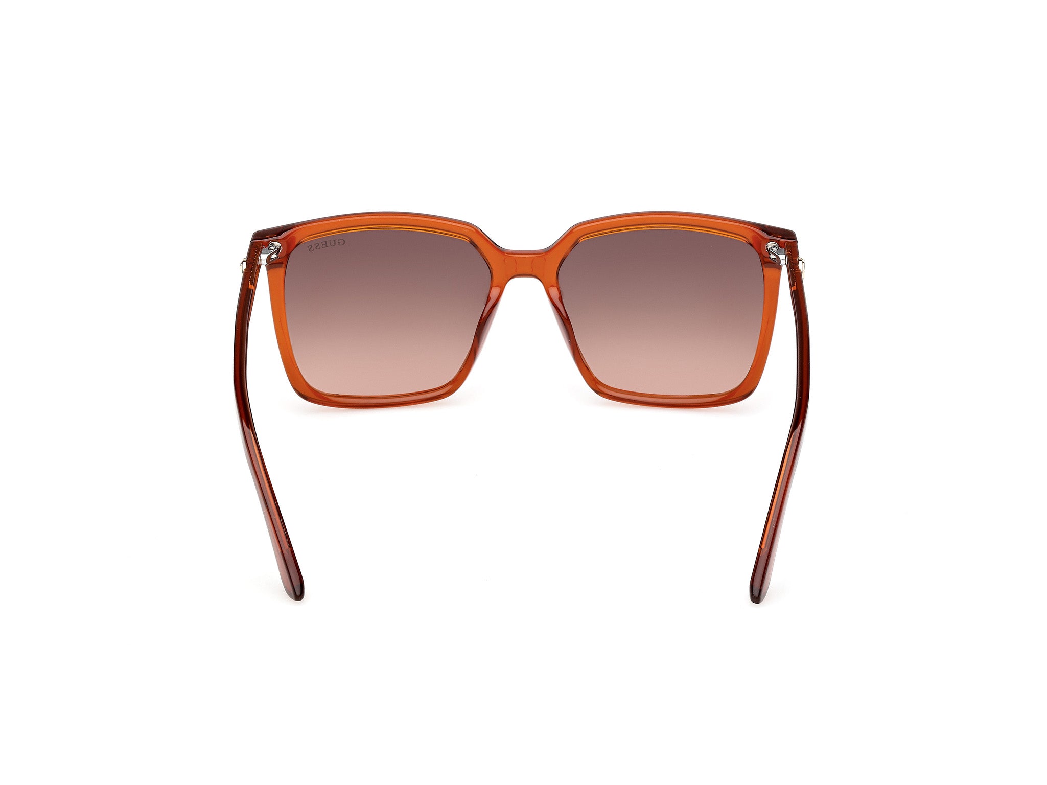 Guess Mujer Guess GU00258 44F Gafas de sol Inyectado Naranja Marrón Cuadrada Norma