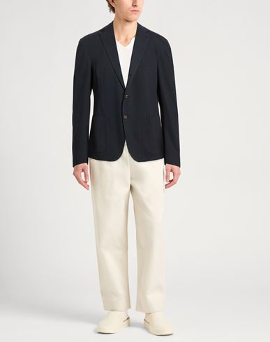 Man Blazer Midnight blue Size 44 Cotton