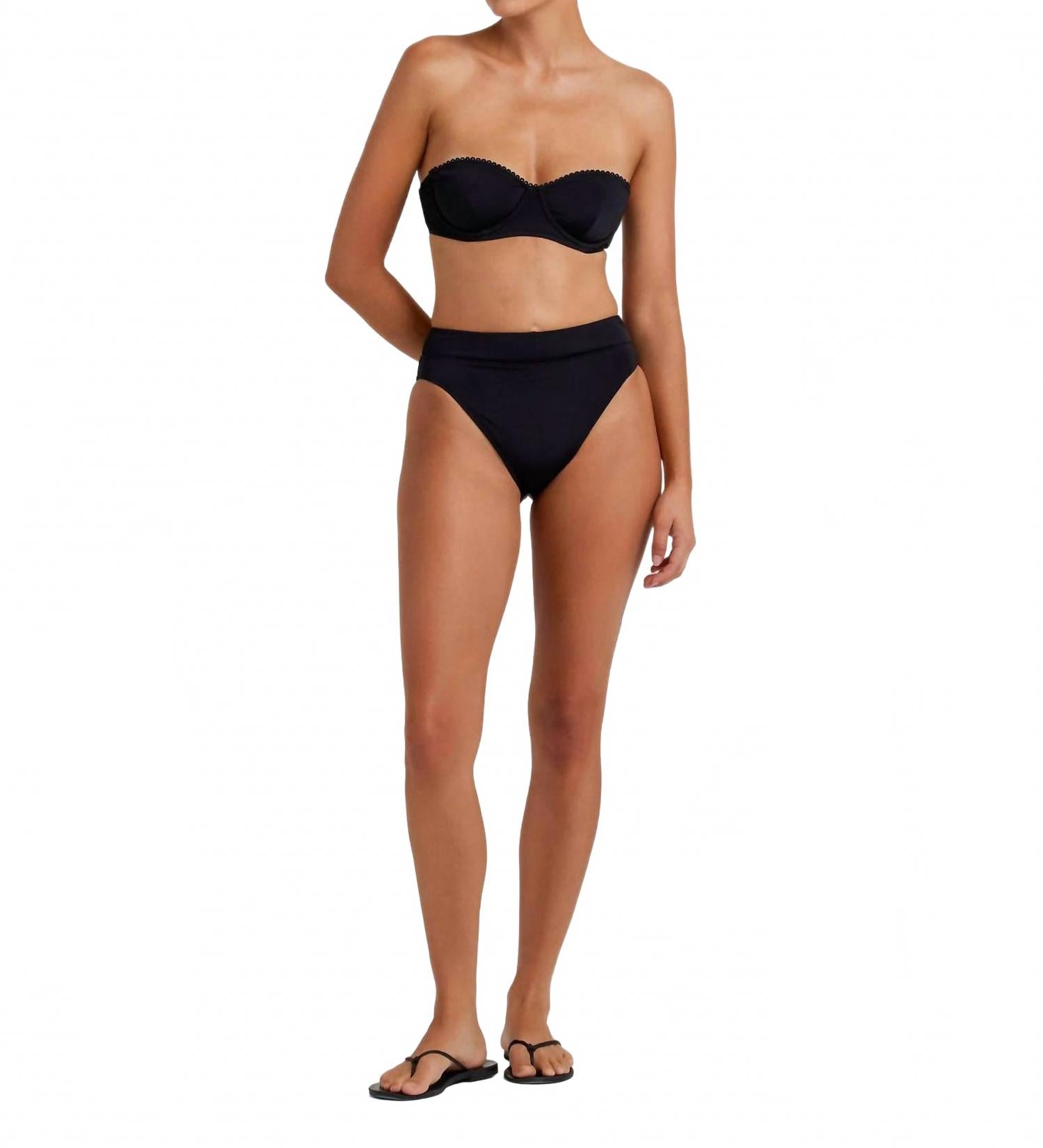 Women's Demi Balconette Bra In Black