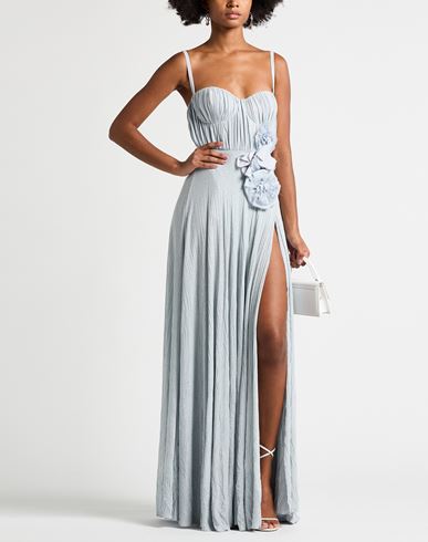 Woman Maxi dress Light blue Size 6 Viscose, Polyester, Polyamide, Elastane