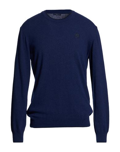 Man Sweater Blue Size 4XL Polyamide, Viscose, Wool, Cashmere
