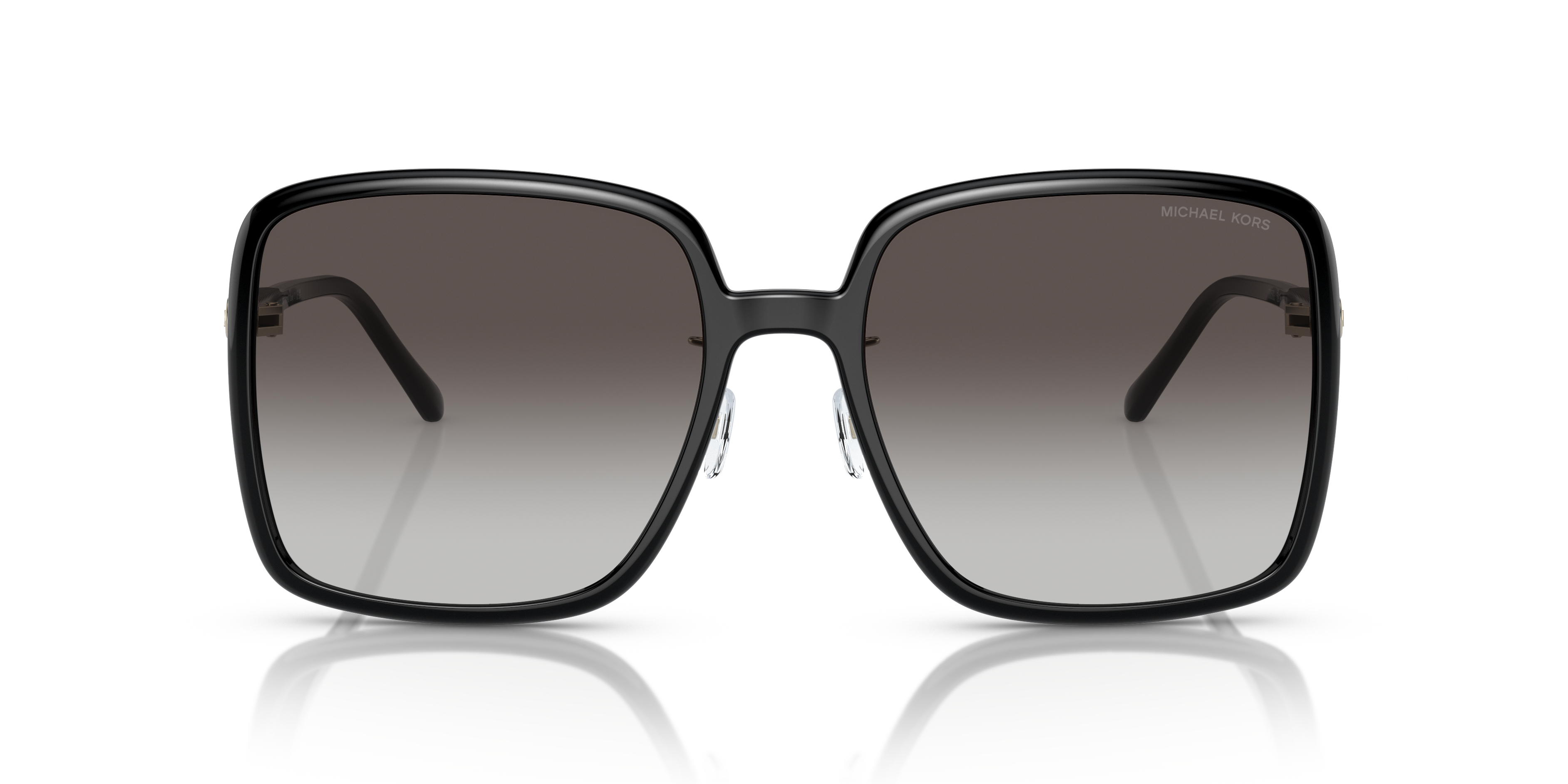 Michael Kors Woman Michael Kors MK2189D OSAKA 30058G Sunglasses Injected Black Grey Squared Normal Nuanced
