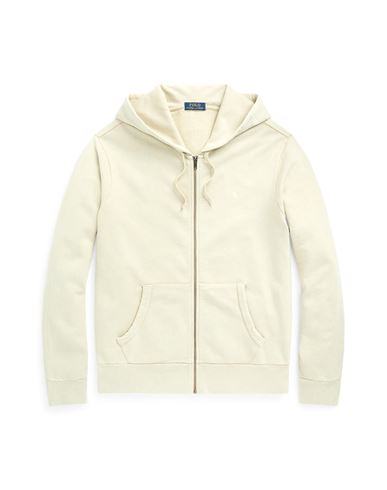 Loopback Terry Full-zip Hoodie Man Sweatshirt Beige
