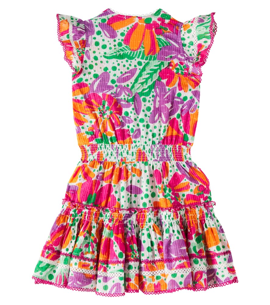 Poupette St Barth Kids Anais floral ruffled cotton dress