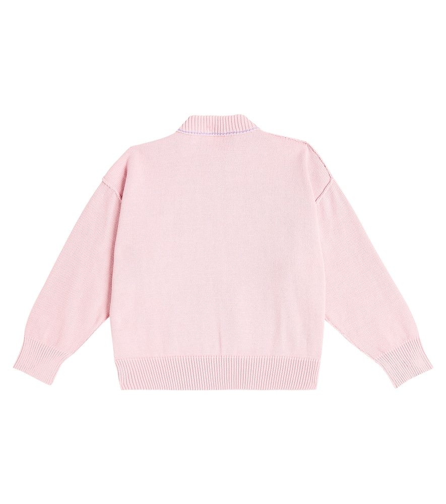 Palm Angels Kids Logo cotton sweater