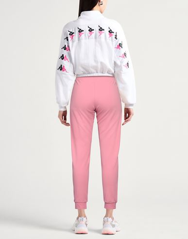 Ea7 Woman Pants Pink Size L Cotton, Elastane