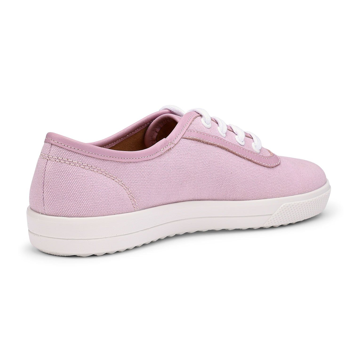 Hotter 'mabel' Canvas Lace-Ups In Lavender