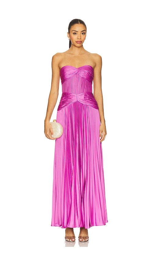 AMUR ABENDKLEID DEL in Mauve. Größe 10. Also in