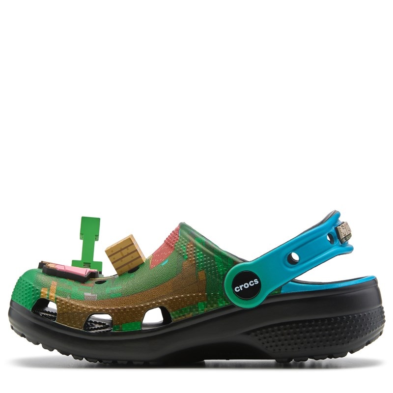 Kids' Minecraft Classic Clog Little/Big Kid Shoes (Blue/Green/Black)