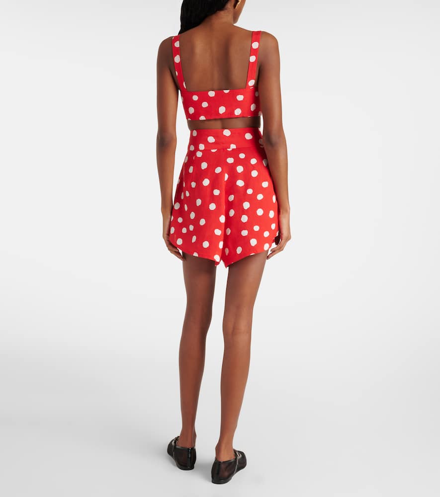 Polka-dot crop top