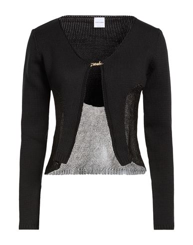 Denim Woman Cardigan Black Size S Cotton, Polyamide