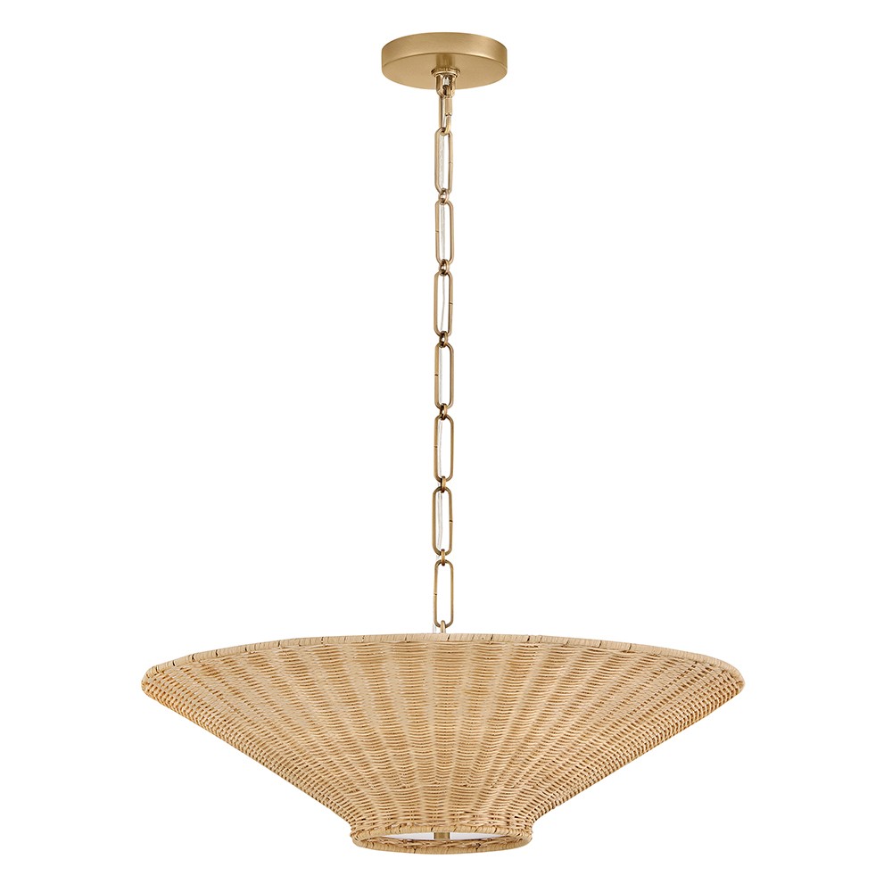 Heritage Brass LED Chandelier from the Delia Collection