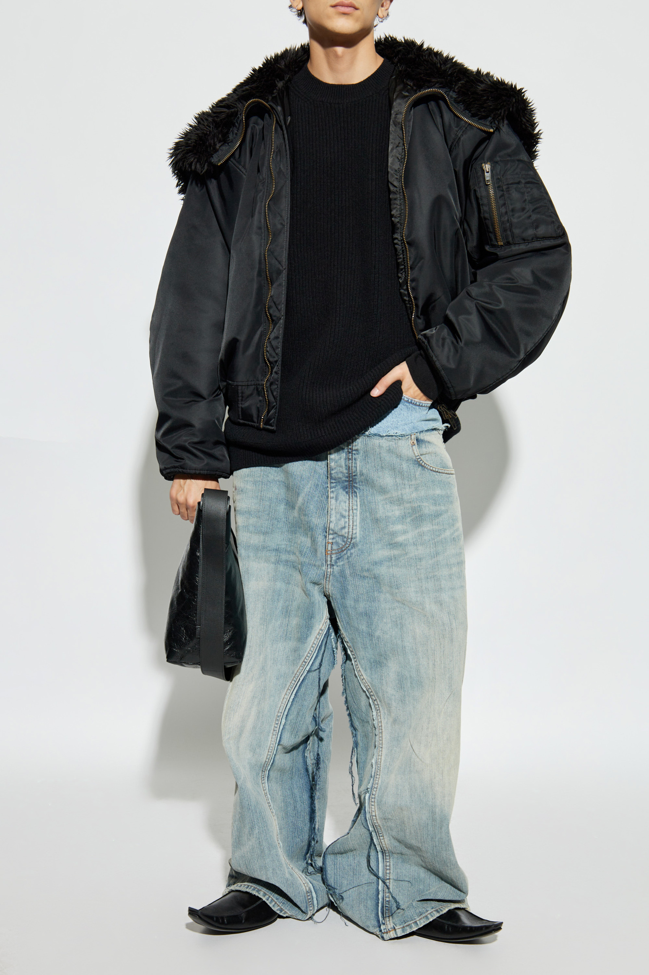 Wool Sweater, Men's, Black