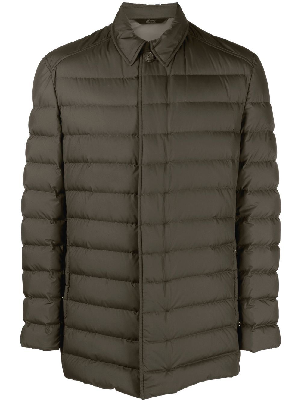Two-pocket quilted jacket - Green