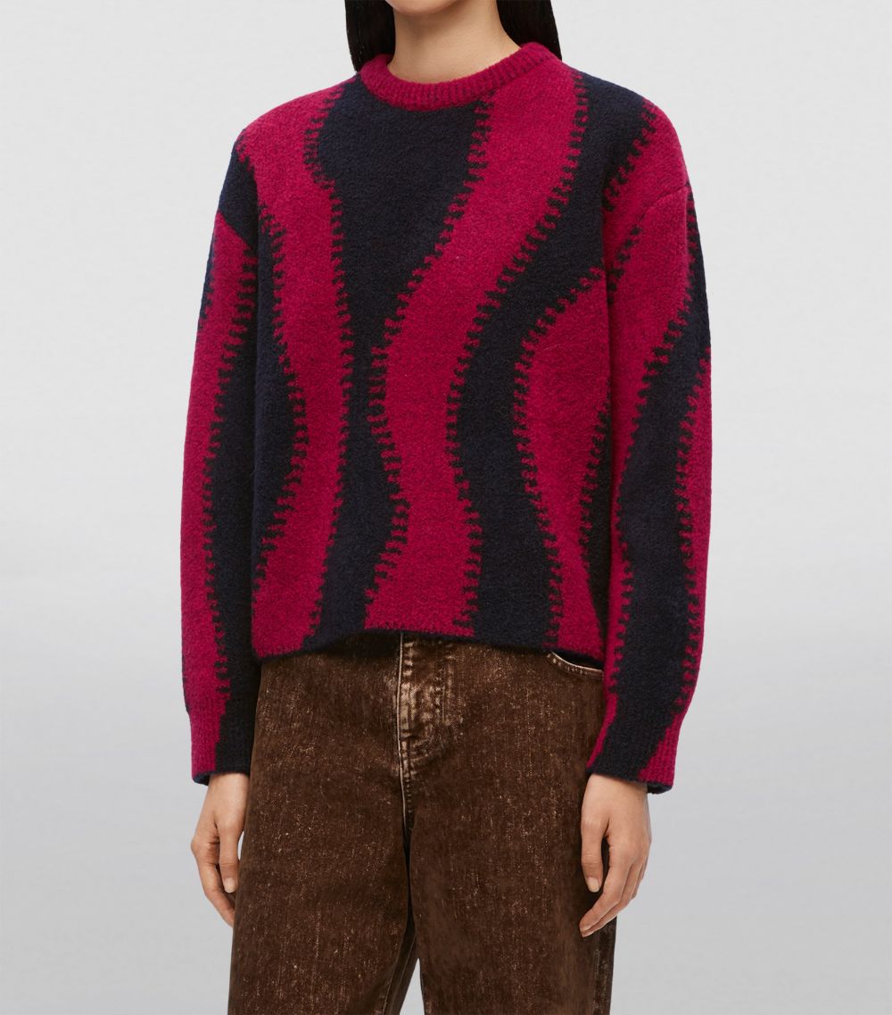 Wool-Blend Patterned Sweater