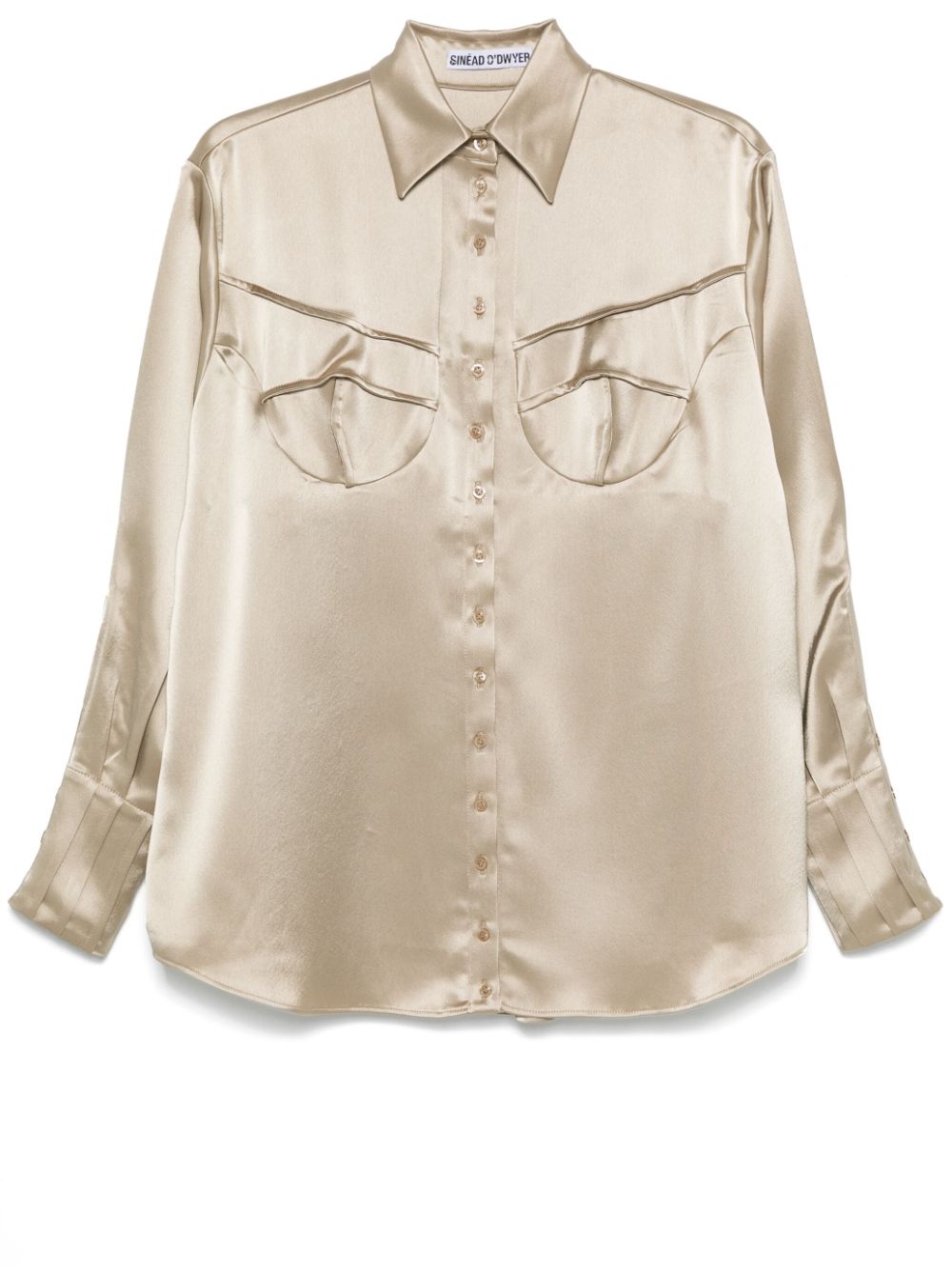 Satin shirt - Brown