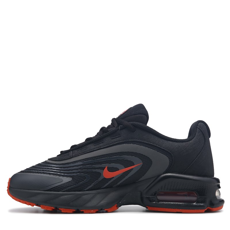 Men's Air Max Fire Sneakers (Grey/Black/Orange)