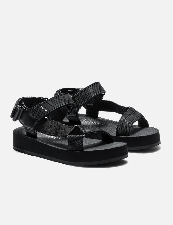 Logo Strap Platform Sandals