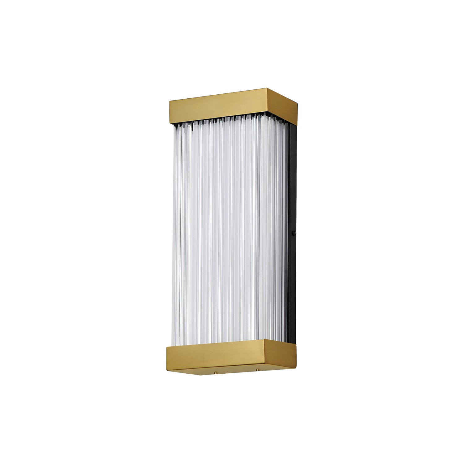 Natural Aged Brass LED Outdoor Wall Sconce from the Acropolis Collection