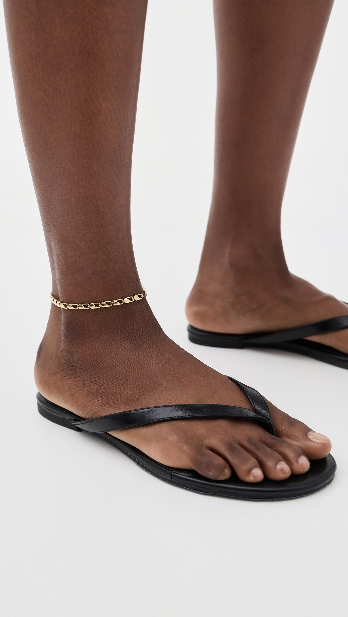 Kate Anklet High Polish Gold