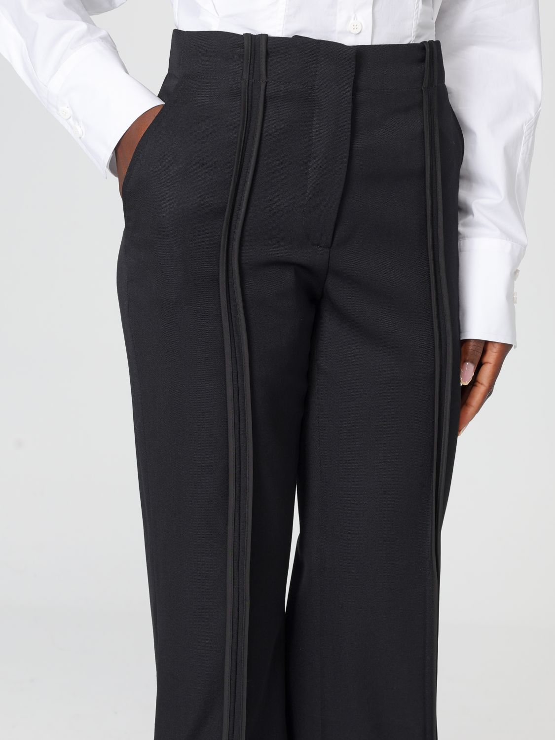 Striped trousers - Black
