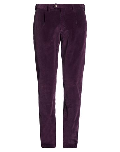 Man Pants Dark purple Size 34 Synthetic fibers