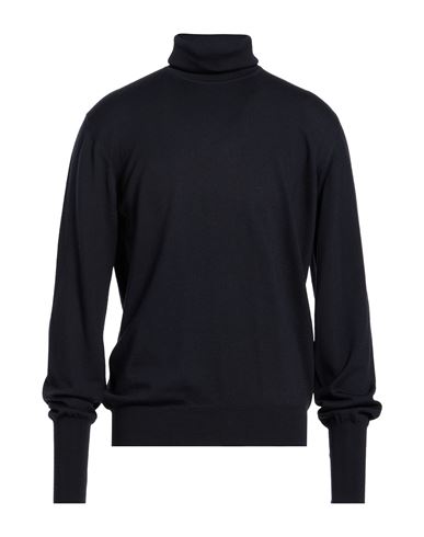 Man Turtleneck Midnight blue Size 42 Merino Wool