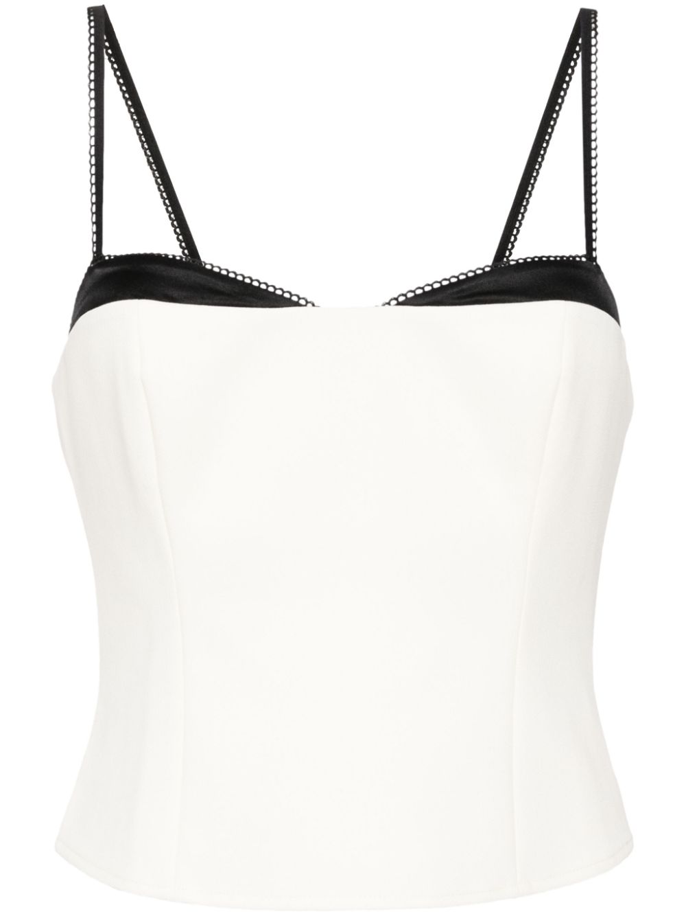 Melanie sweetheart neck top - Neutrals