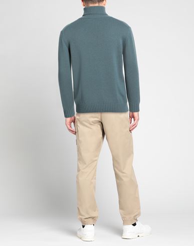 Man Turtleneck Green Size 38 Cashmere