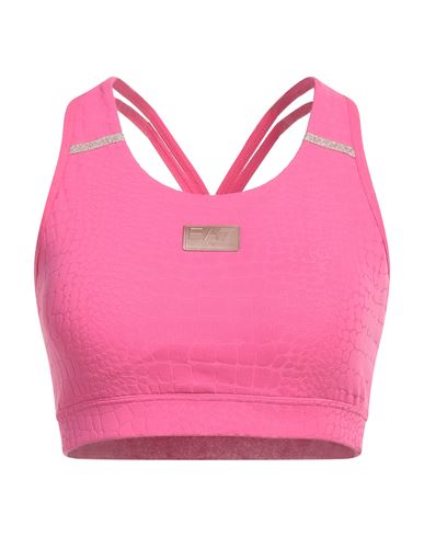 Ea7 Woman Top Fuchsia Size XXL Polyamide, Elastane