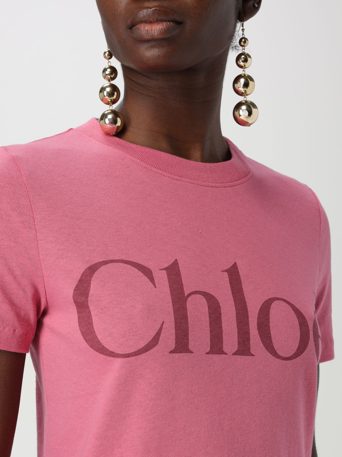 Logo-print T-shirt - Pink