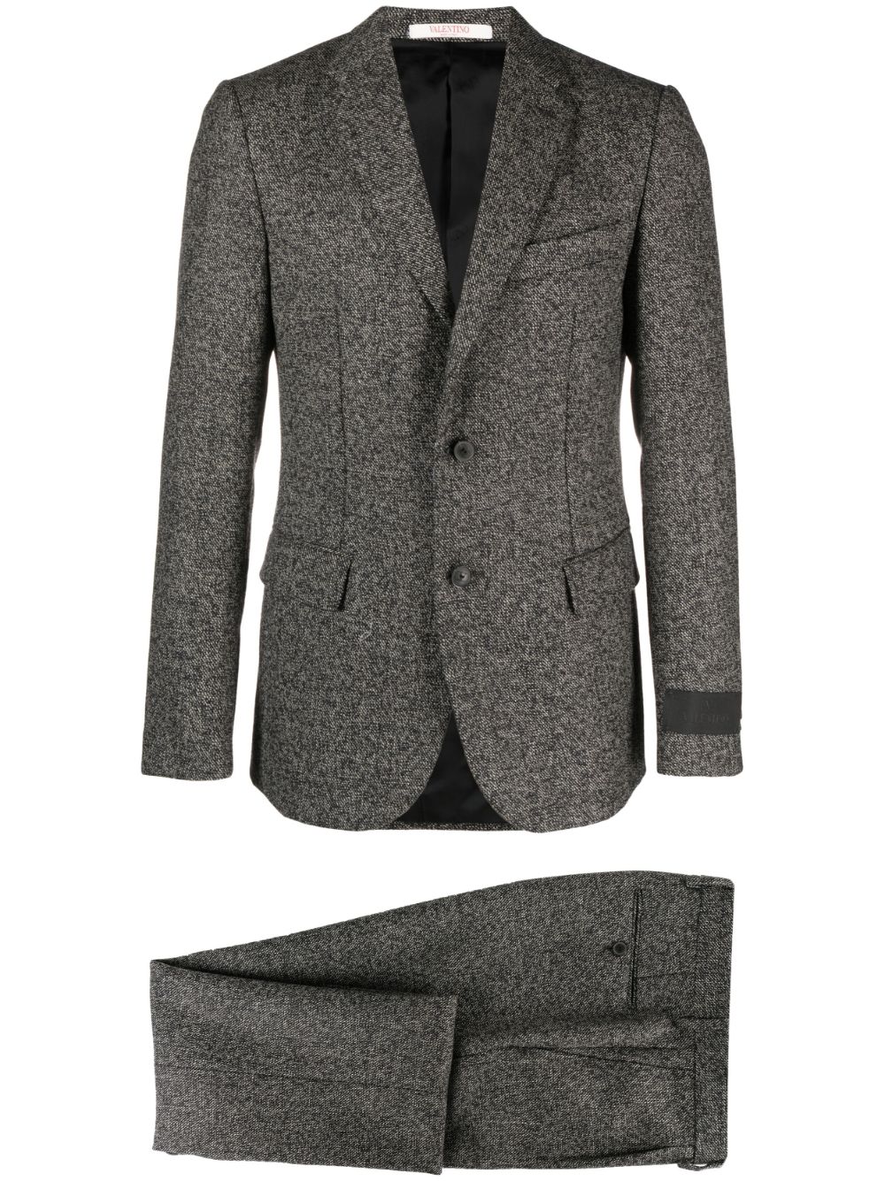 Single-breasted tweed suit - Grey