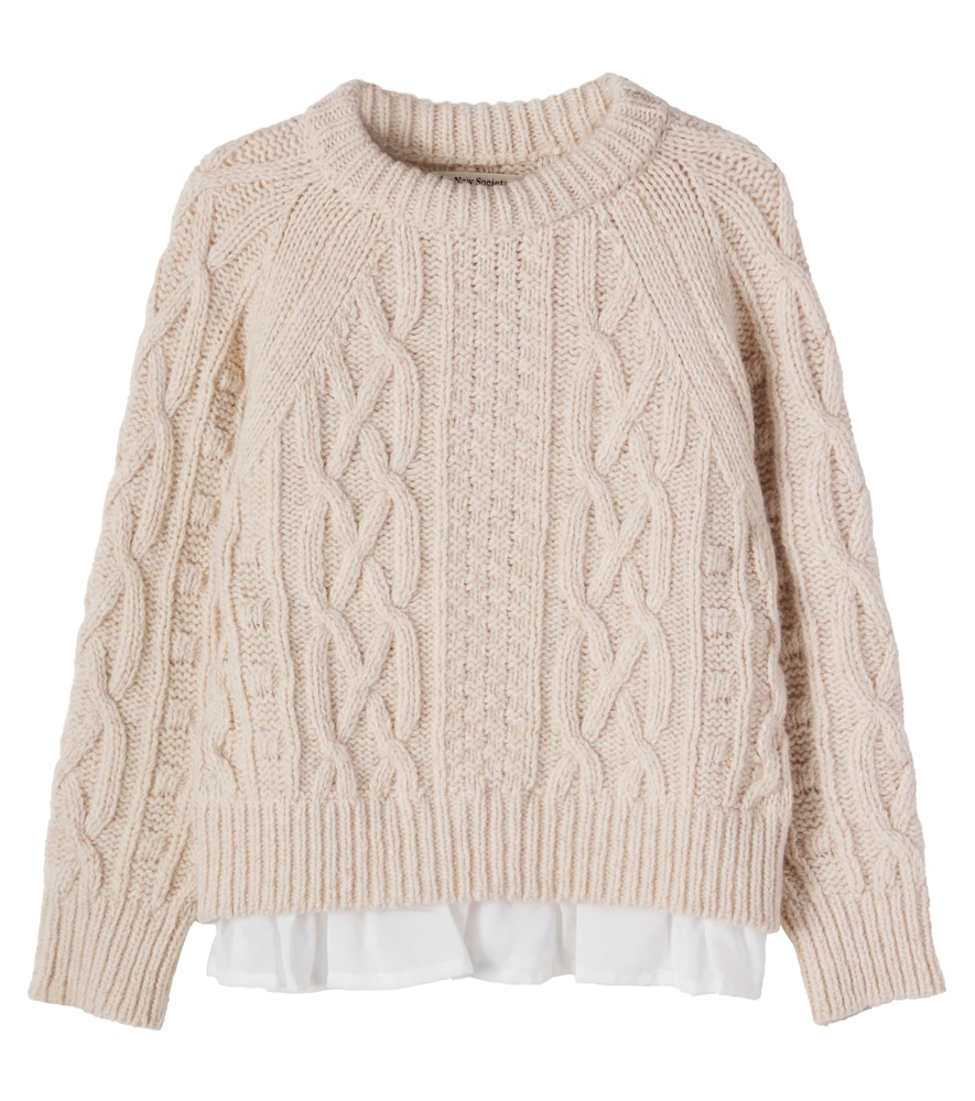 Echo layered wool-blend sweater