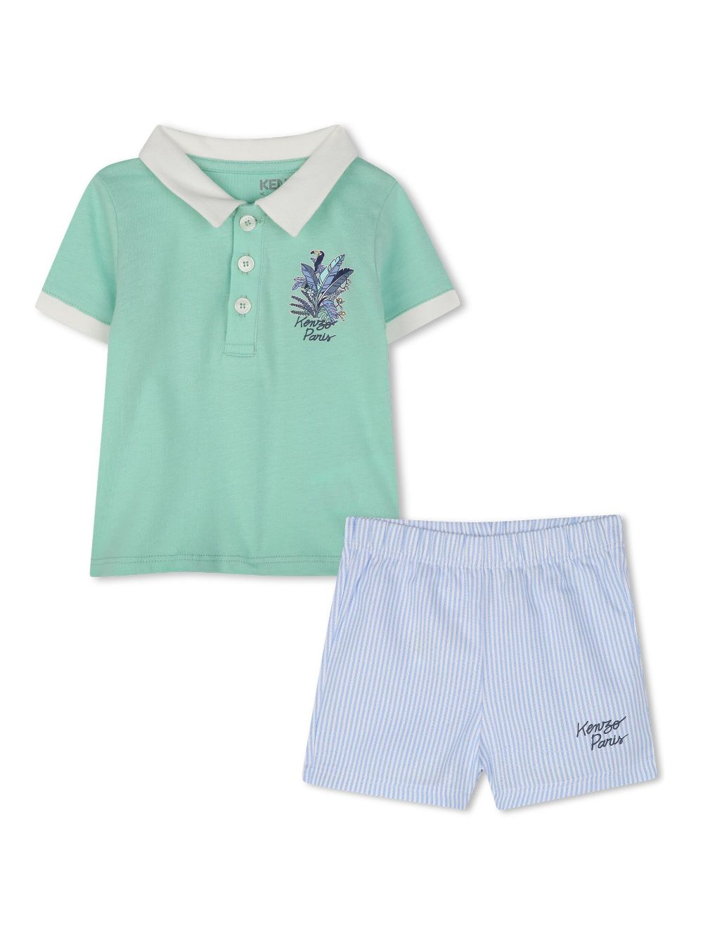 Cotton shorts (set of two) - Green