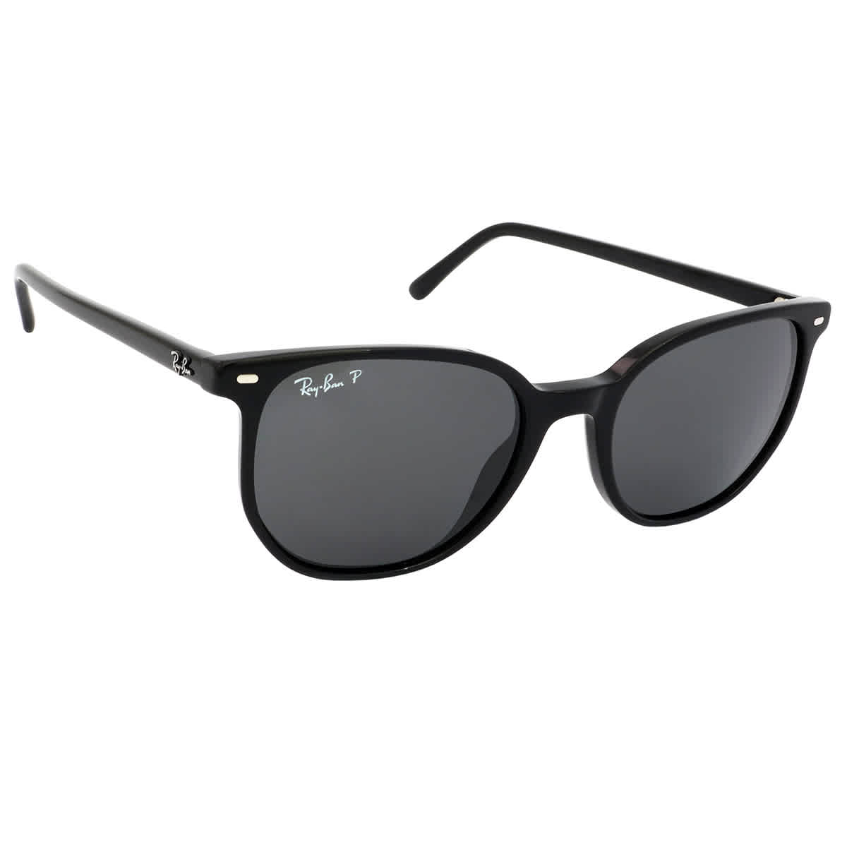 Elliot Polarized Black Square Unisex Sunglasses RB2197 901/48