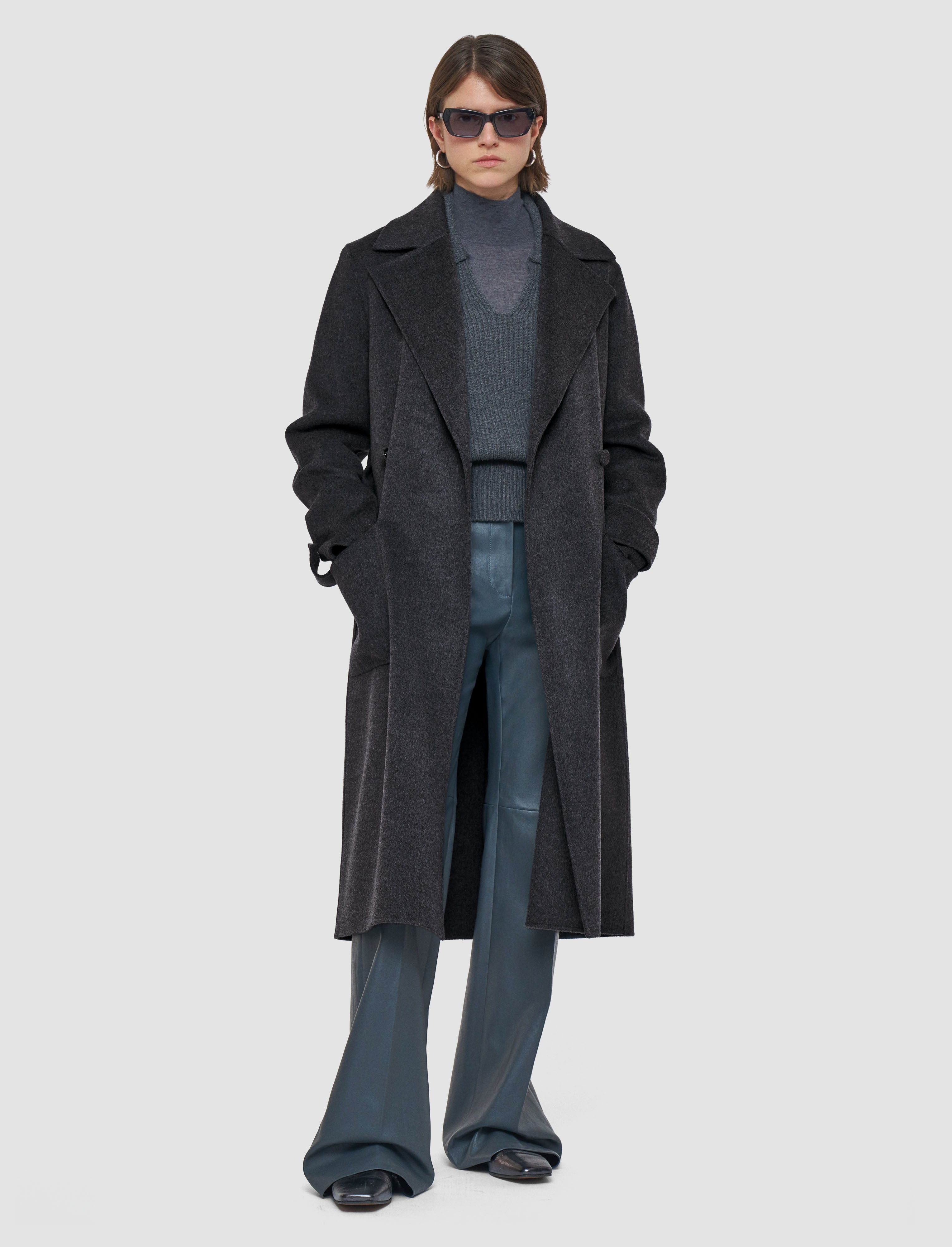 Arline Double Face Cashmere Coat - 32