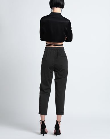 Woman Pants Black Size 2 Cotton, Elastane